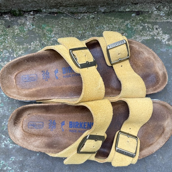 Arizona Suede Leather Ochre, soft footbed, Size 36 (5-6 US) - Picture 2 of 10